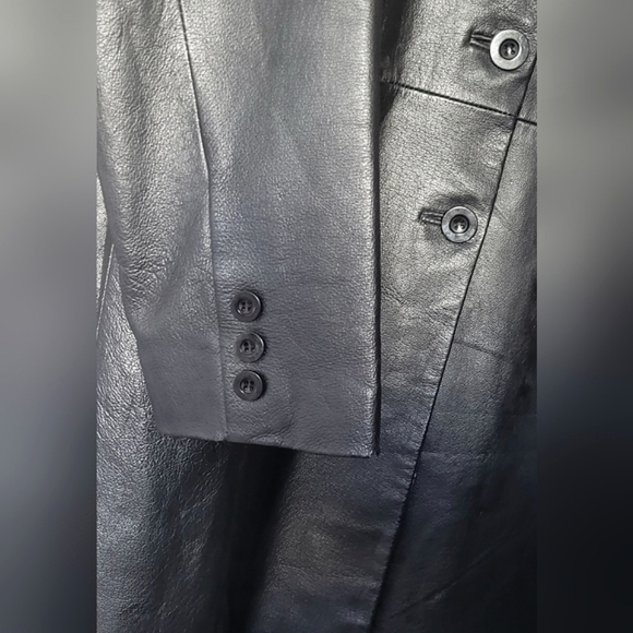 Long Leather Coat - Picture 3 of 5